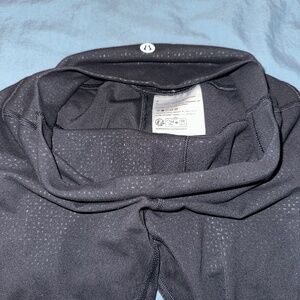 Lululemon Black Wunder Under Patterned Legging